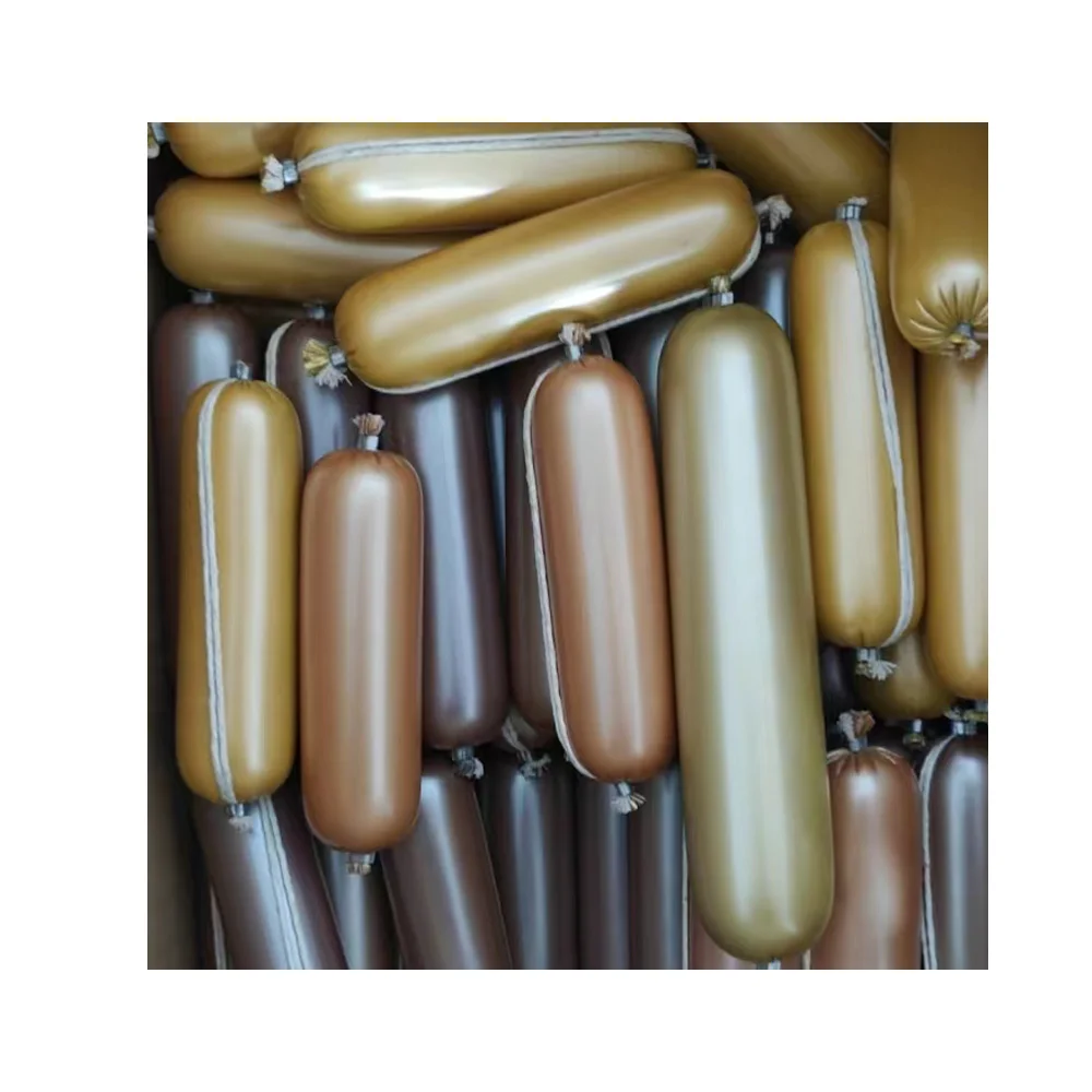 Hot Sale Customized  Printed High Barrier Plastic sausage casing for sausage factory or homemade sausage