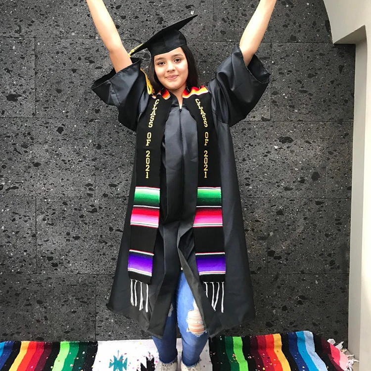 2021 Kente Cloth Hbcu Stoles Sash Sub Serape Customizable Barranquilla Sarape Graduation Stole