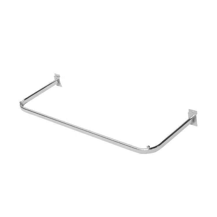 High quality U sharp metal hanging clothes display racks on hot sale