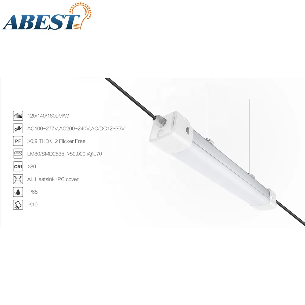 led triproof light 80W 5ft IP65 aluminum shell easy rewire led triproof light for industrial lighting