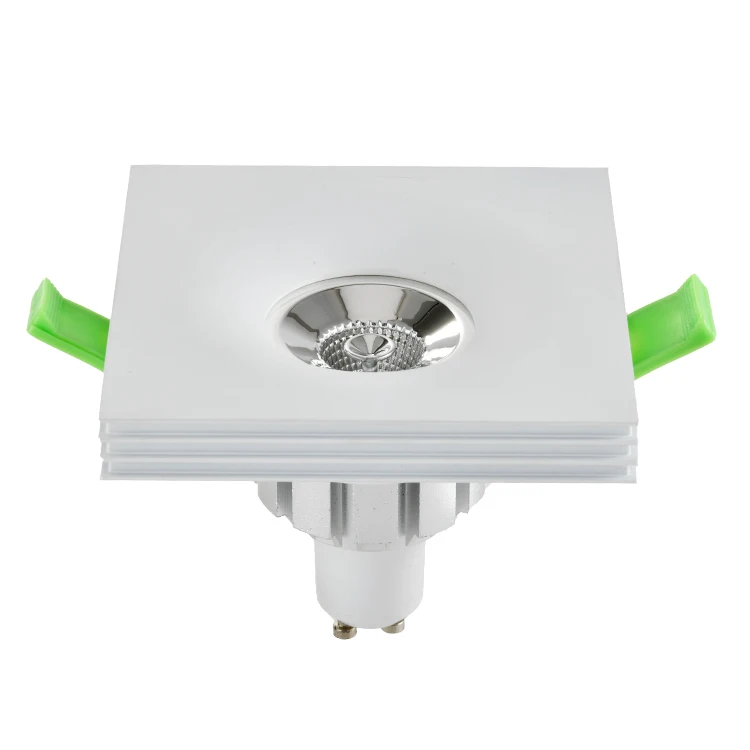 High quality White recessed GU10 LED Downlight Frame LED Spotlight GU10 Lamp Holder mr16 housing