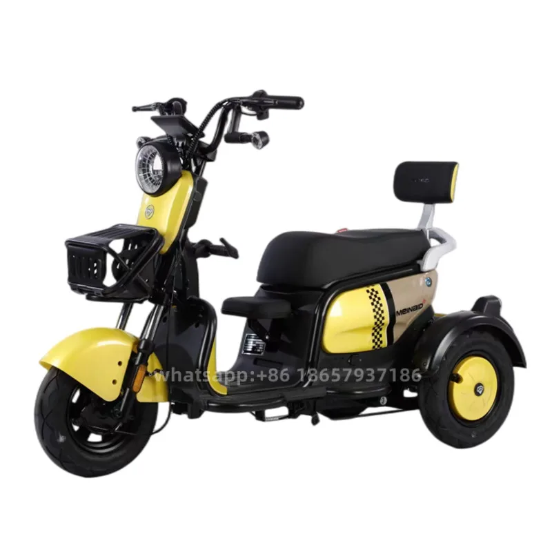 2.2m length electric mobility taxi tricycle passenger electric tricycle with roof