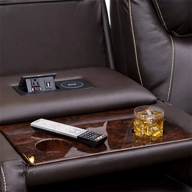 JKY Furniture  Best Selling Luxurious Electric Home Theater Recliner Sofa Set