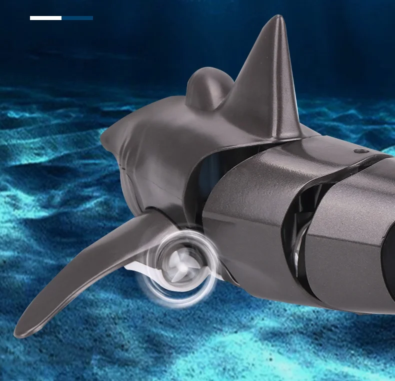 ITTL Waterproof Remote Control RC Shark Toys Robot Electronic Swimming Fish