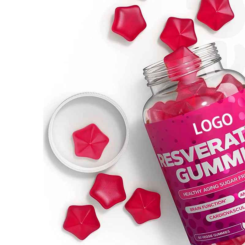 Resveratrol Gummies Sugar Free Resveratrol Supplement with Quercetin, Grape Seed, Acai Berries Extracts Support Antioxidant