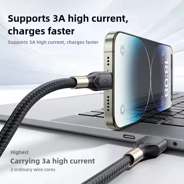 Android Fast Charging Mobile Charger Cable Original Custom Logo Type C Phone Charger Cable