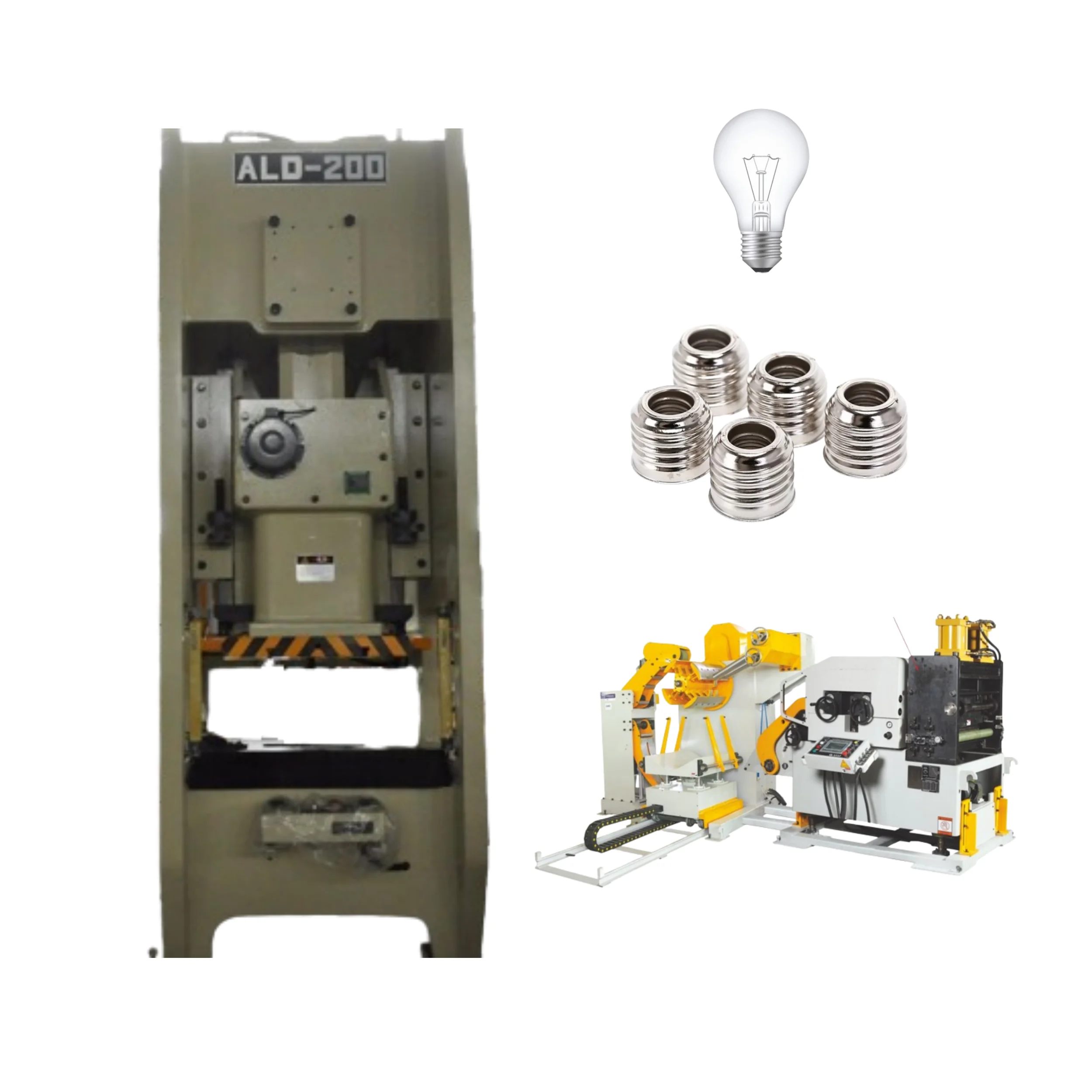 High Precision Punching Machine For Lamp Holder Shell Aluminum Cup Production Line