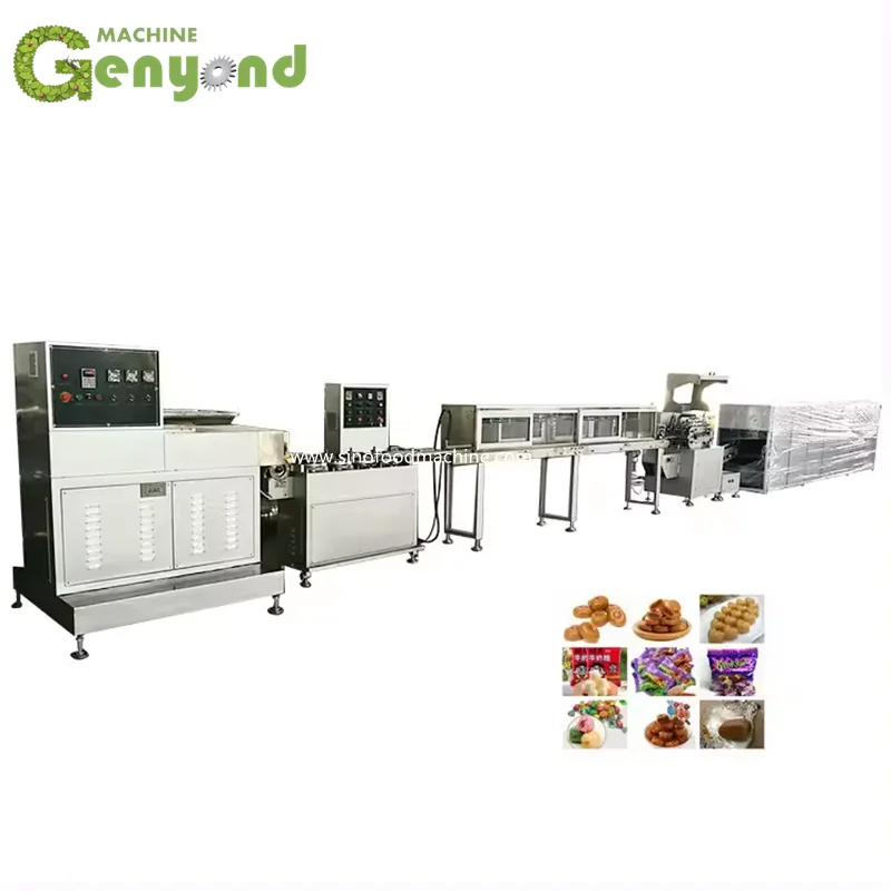 Hard Candy Production Line Drop Roller Toffee Apple Jelly Sweet Bear Gummy Candy Make Machine