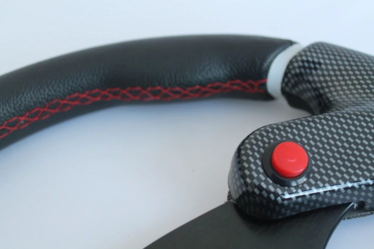 TRAPLY 320mm PVC Black Racing Car Steering Wheel For Lexus 350 BMW