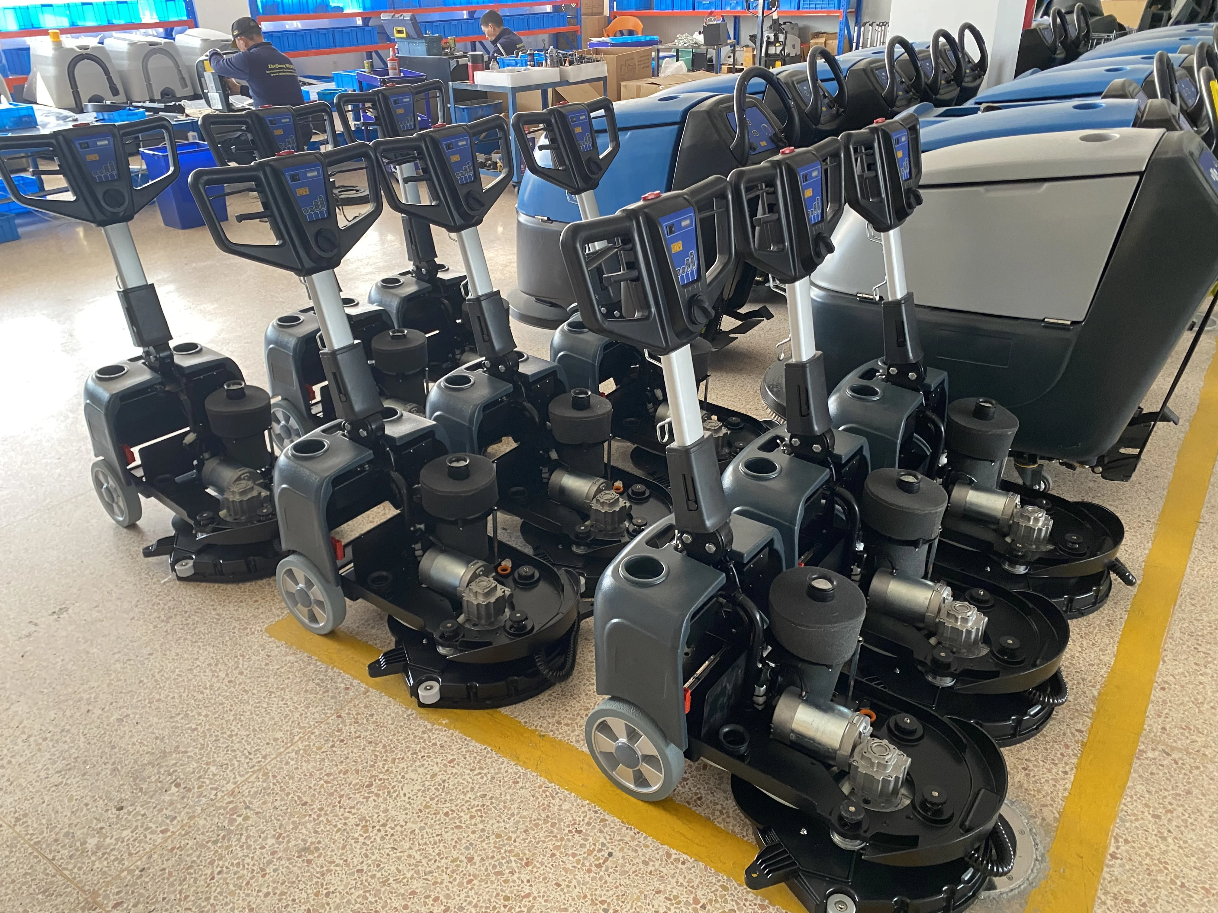 Mini portable cleaning machine 13 inch compact folding floor scrubber