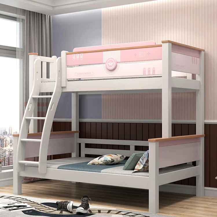 Living Room Furniture Bed Full Over Twin Bunk Beds Kids Children Princess Bed