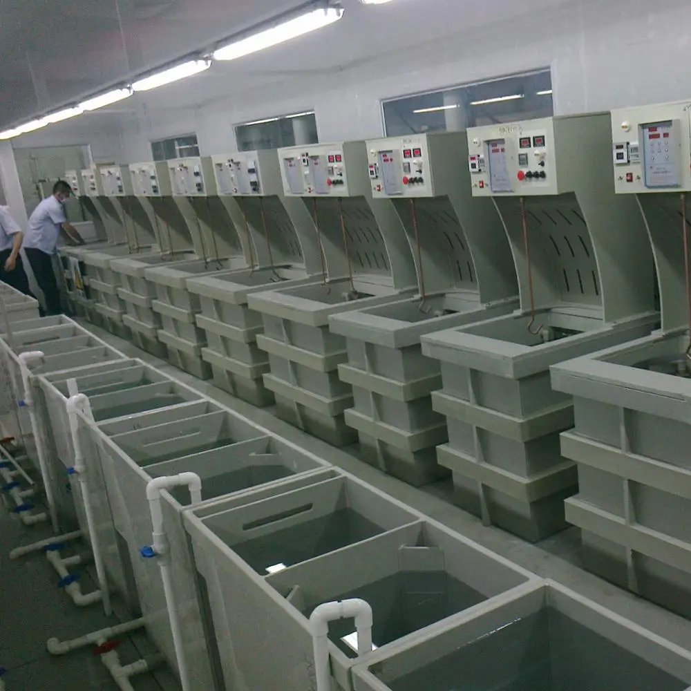 Изготовленная на заказ Полуавтоматическая и Автоматическая производственная линия гальванического металла для завода