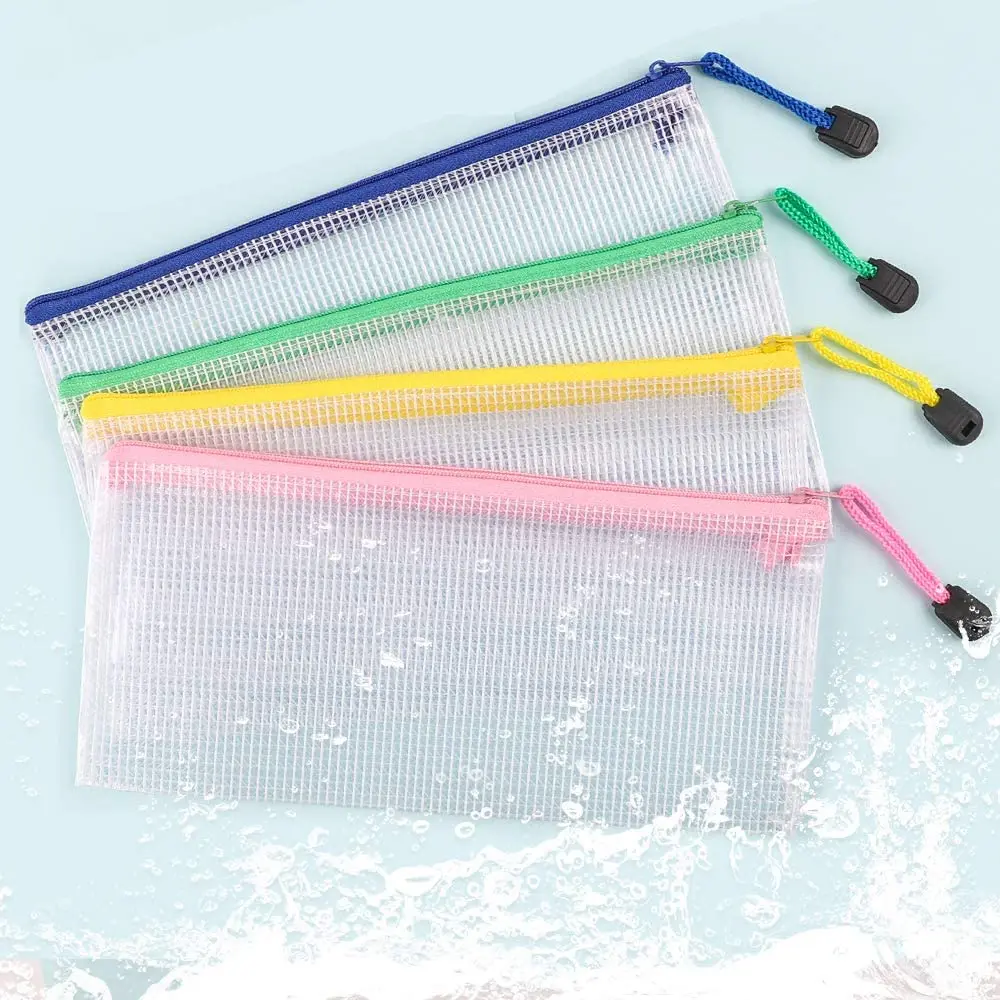 Bag Stationery Pencil Case New Product High Quality Popular Large Capacity Canvas Schools & Offices PVC Plastic,fabric Zipper
