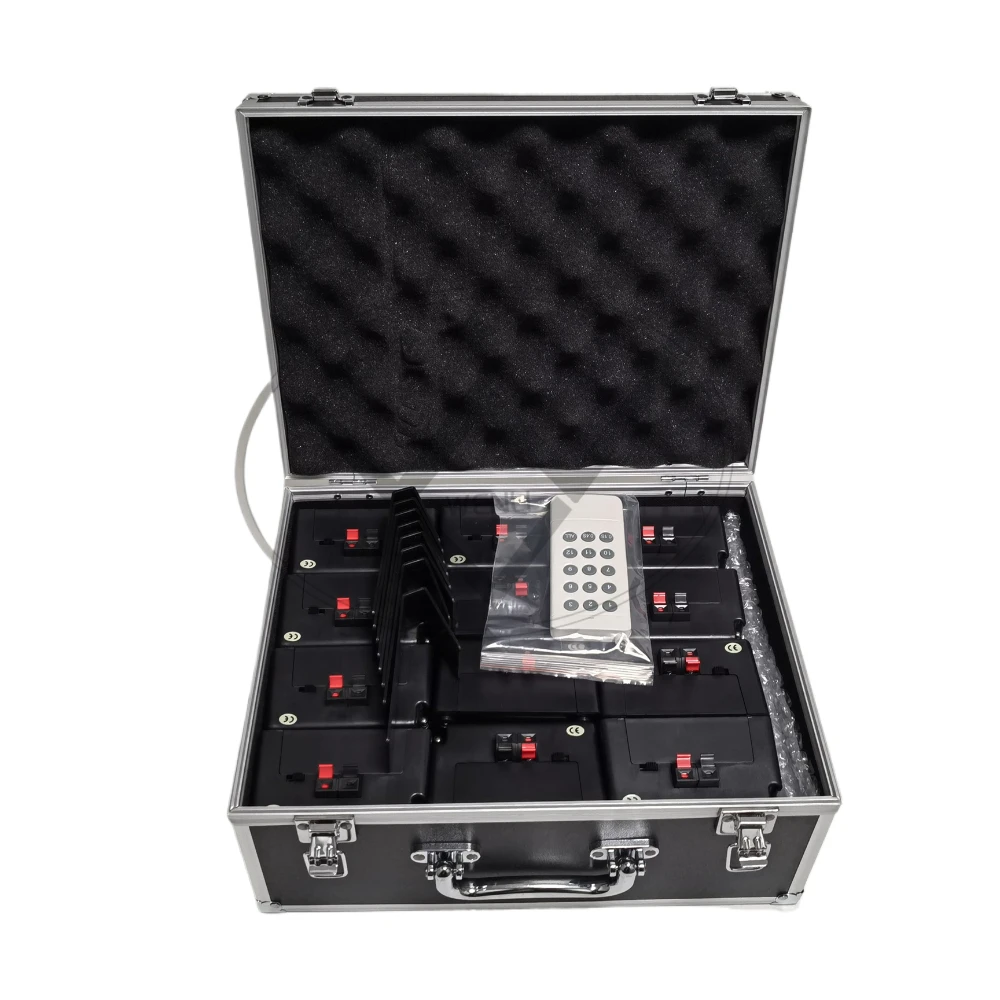 Hot Sale Outdoor Black Wedding Cold Fountain Machine For Wedding Party 8 Channel Cold Flame Firing System