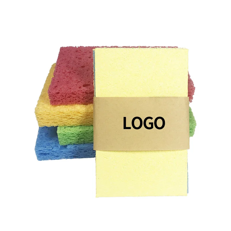 Multifunctional Biodegradable Pop Up Compressed Cellulose Sponge Household Cleaning Kitchen Sponge