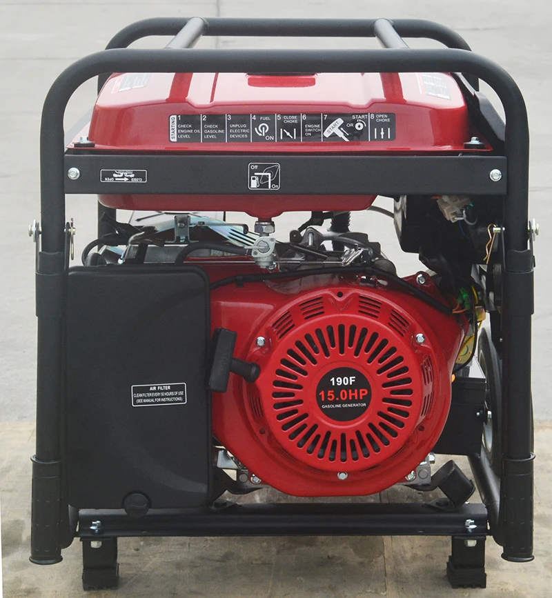 Factory Supplier petrol generator gasoline 8KW Open Frame  Benzin Gasoline Generators 8000w