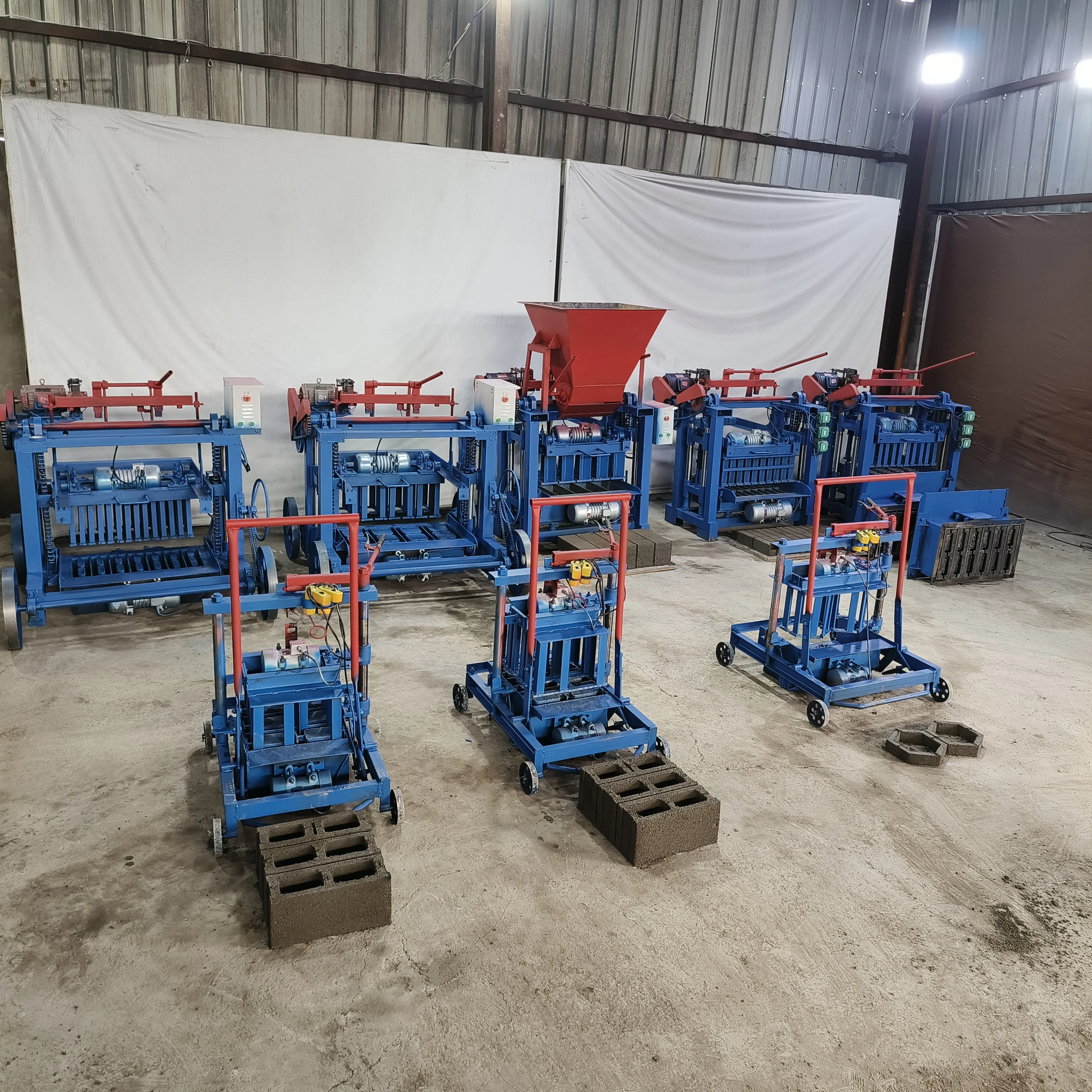 Compressed Concrete Hollow Solid Cement Block Brick Making Machine Automatic Brick Making Machine