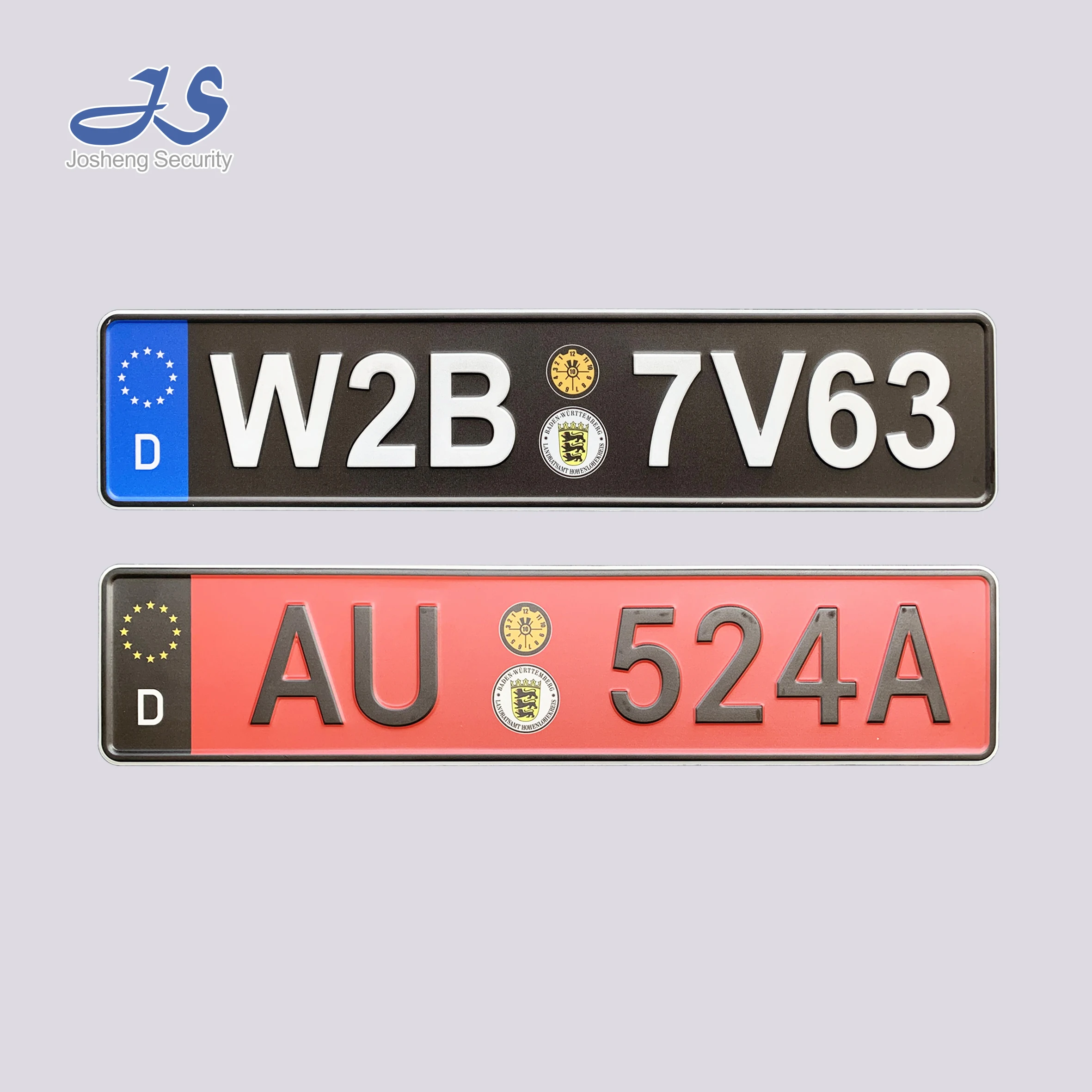 Personalized Europe size Decorative Aluminum car Number plate, Personalized Design license Plate, European Style Number Plate