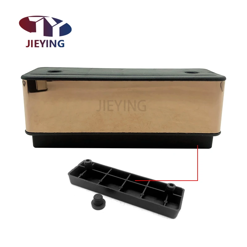 Jieying Plastic furniture leg fittings square shape strong support sofa feet legs Gold Increase Cabinet Table Leg