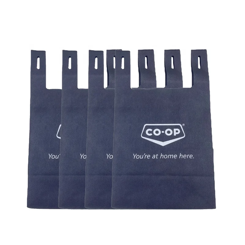 square bottom cheap ultrasonic bag non woven eco bag morocco 80 gsm nonwoven promotion shopping t-shirt bags logo