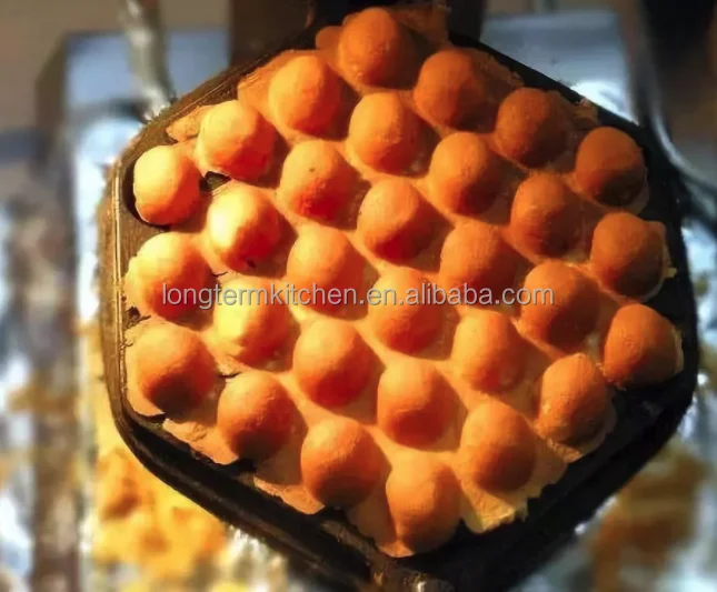 Electric Egg Waffle Baker, HES-30, Electric Automatic Waffle Pancake Maker