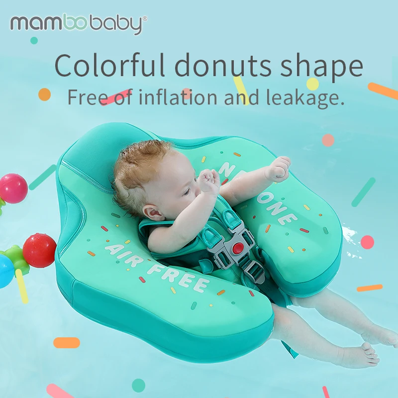 
Mambobaby donut chest floater baby solid swimming float safe non-inflatible floating kids swim trainer summer pool flotador 