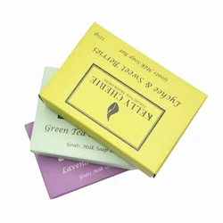 Eco friendly Custom Logo Folding Cardboard Soap Packaging Cosmetic Gift Paper Box With Your Brand Name