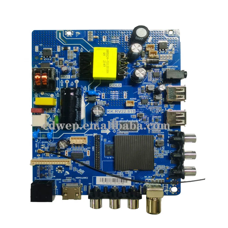 KK.RV22.818 Universal Led Lcd TV Mainboard  45W Big Power Combo Mother Board 1+8G Smart Main Board 32inches  Android System Boar