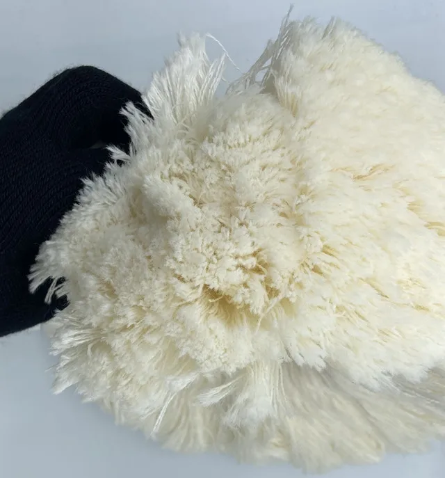 Круглая щетка и Швабра из шерсти и хлопка для обуви, мягкая и белая щетка для полировки обуви и кожи