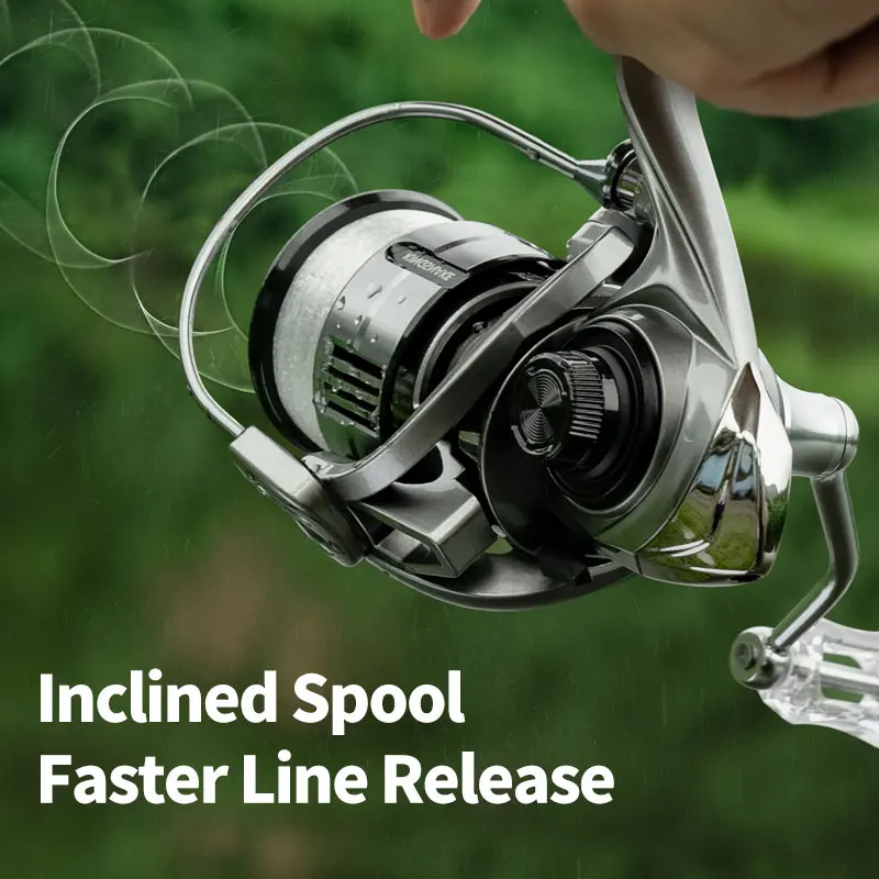 LINNHUE spinning fishing reel KS1500-2500 6+1 stainless steel bearing carbon fiber body ultralight fishing wheel spinning reel