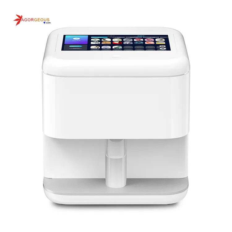 Лидер продаж 2021, портативный цифровой 3d принтер для наклеек на ногти с 5 пальцами, восхитительная машина для рисования на ногтях