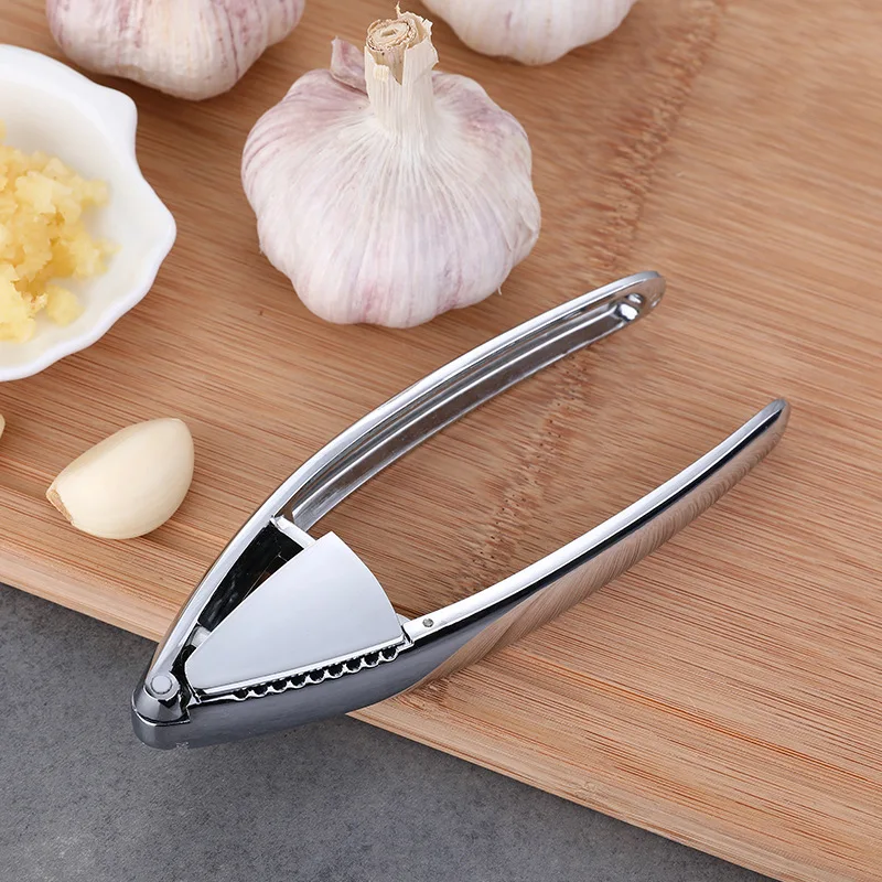 Manual kitchen gadget Garlic Press meshed garlic device