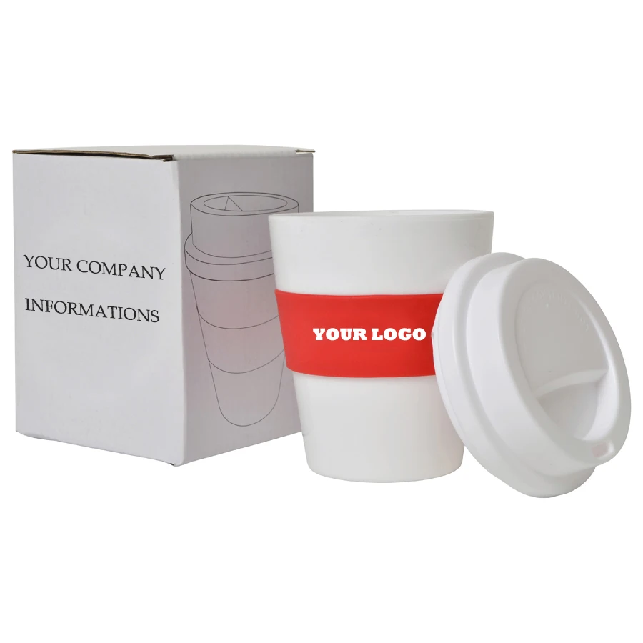 400ML BPA Free food safety plastic drink cups popular pp coffee cup with silicone lid