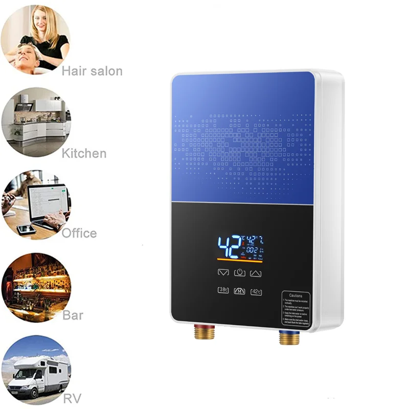 3.5KW-6.5KW 220V 110V High Quality Electric Water Heater for RV Both Shower & Kitchen Instantaneous Hot Water Shower Heater