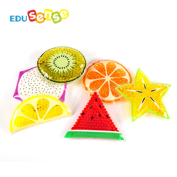 EDUsense Autism Sensory Preschool PVC Fruit Liquid Gel Shape Equipment Special Needs Educational Toy for Autistic Kids