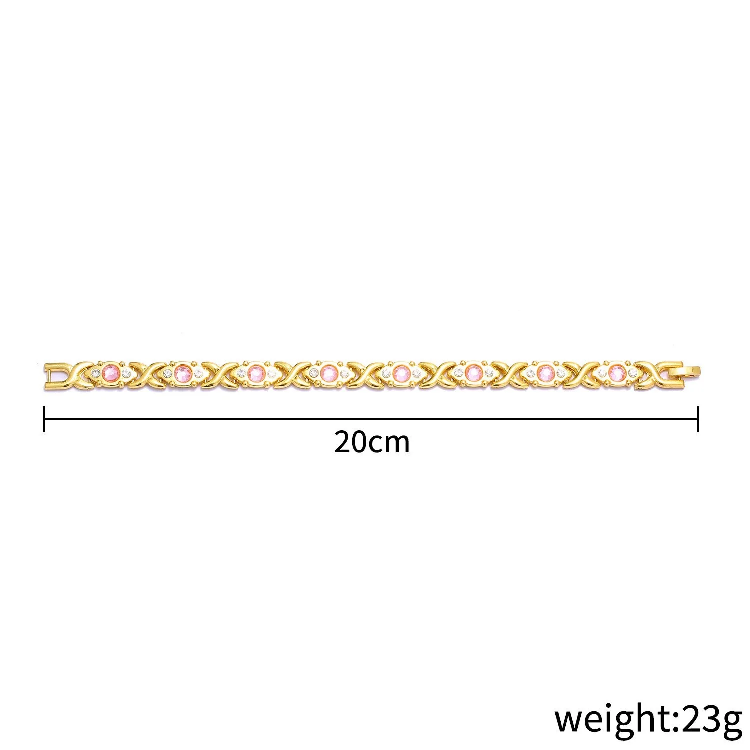 Fashionable detachable energy magnet bracelet with diamond magnetic bracelet beautiful gemstone good luck bracelet