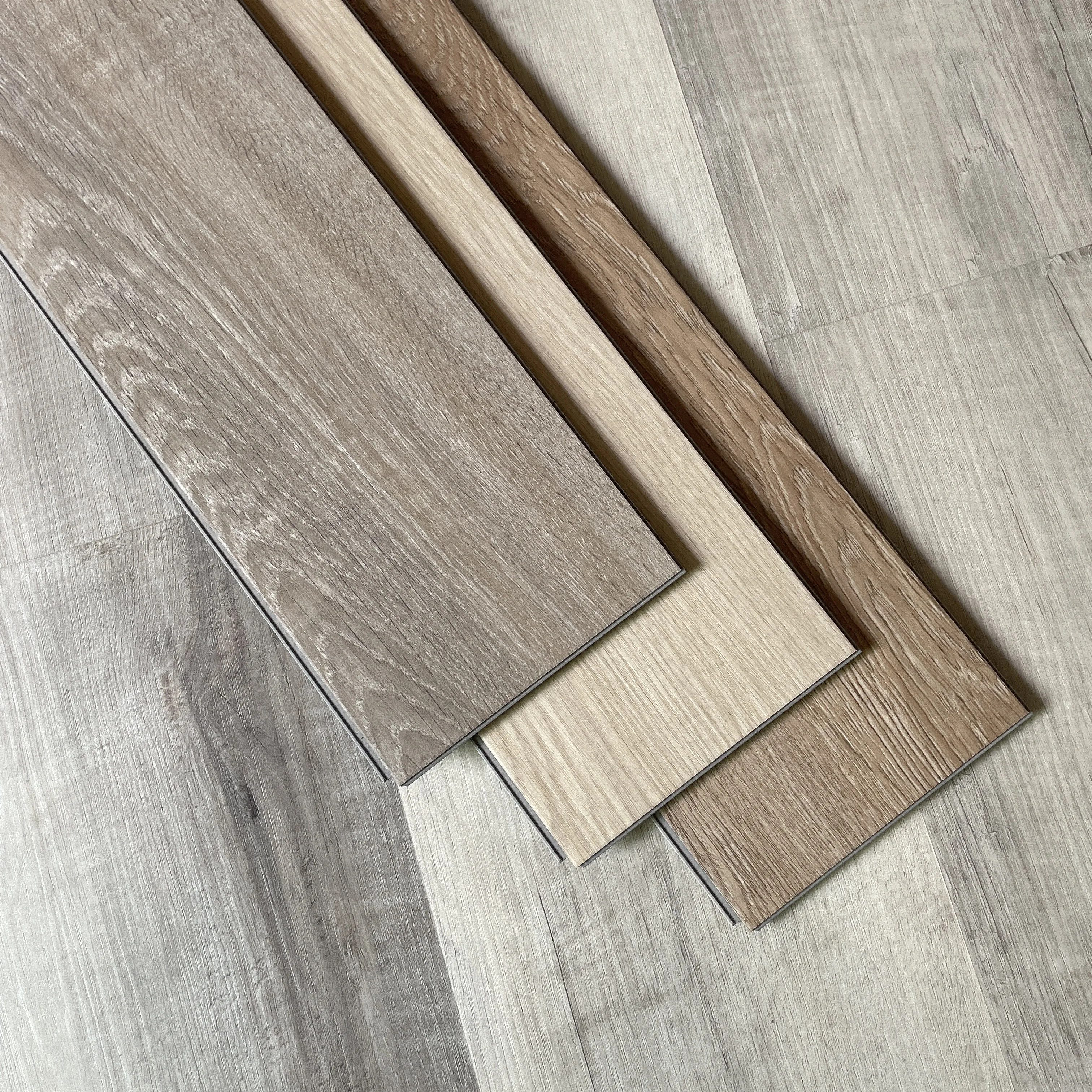 Plastic pvc material wood vinyl plank spc click click flooring