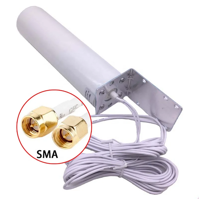4G  LTE bracket mount outdoor W405  antenna with 5meters cable 10meters SMA/TS9/Crc9  connector