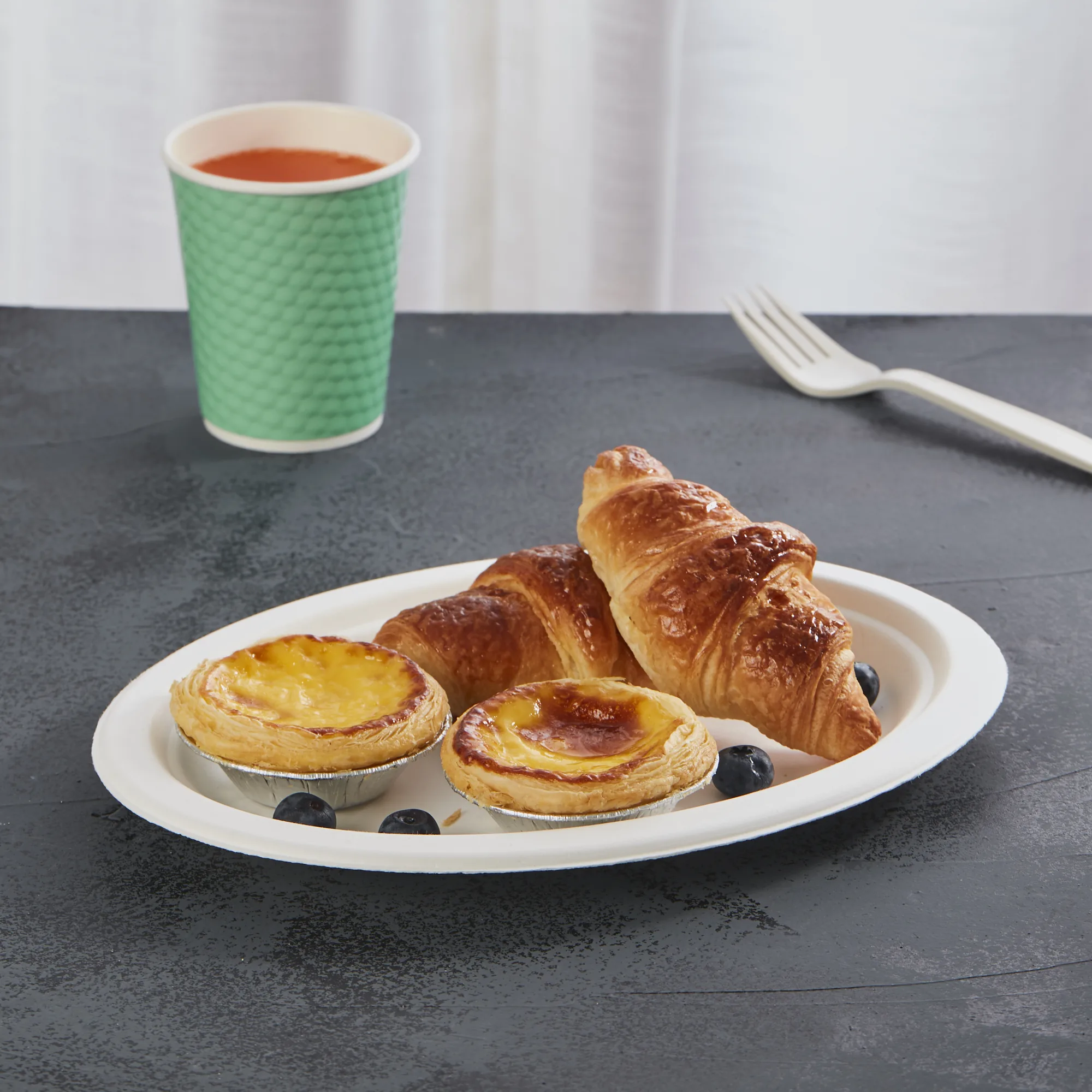 Low price Attractive Latest desirable Dinner Plate Manufacturer Corn Starch Snack Plate