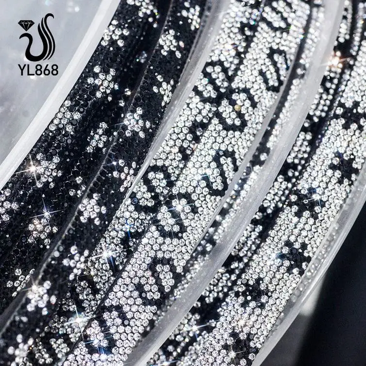 YALI austrian strass crystal Star Rhinestones Africa White 2 Carat Transparent Trim 1 Carat Mesh Fabric Loose Lab Grown Diamonds