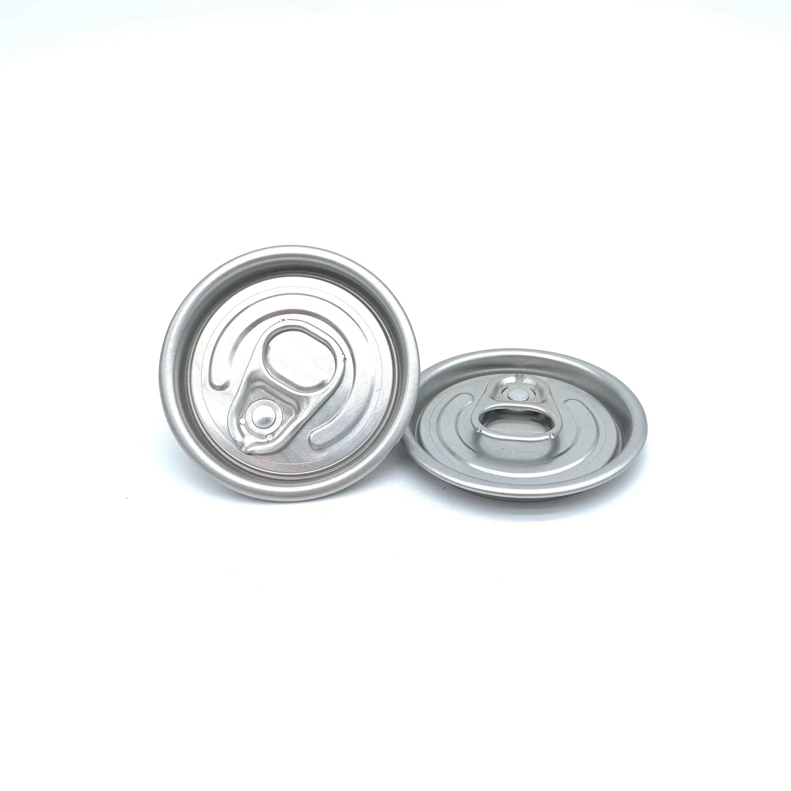 wholesale 202 Eoe Round Pull Ring Full aperture Canning Jar Lids For Meat Food Peel Off Sliver Easy Open Ends