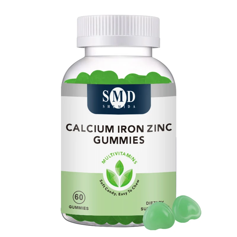 Пищевая добавка для повышения иммунитета, железо-цинковые жевательные резинки с минеральным кальцием