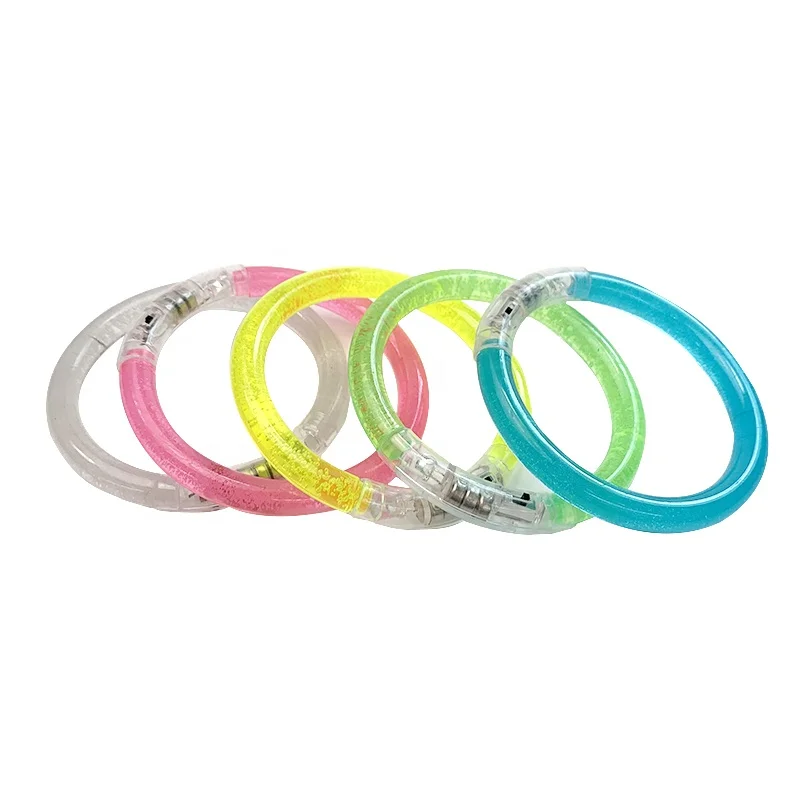 
LED luminous acrylic bracelet light up and flashing, bracelet party luminous toy 