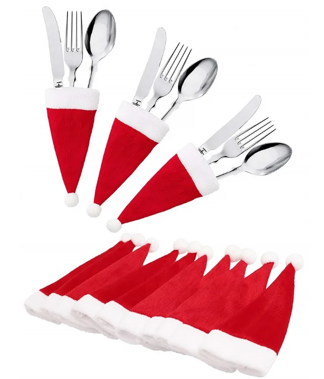 Красный цвет дешевые мини новогодней шапочке для