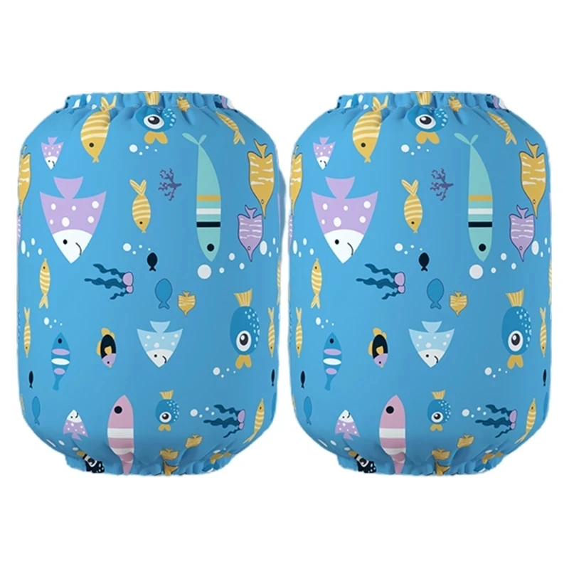 2 Pcs Cute Printed Waterproof Children Antifouling Sleeve Student Protective Baby Sleeve Kids Cartoon Arm Oversleeve