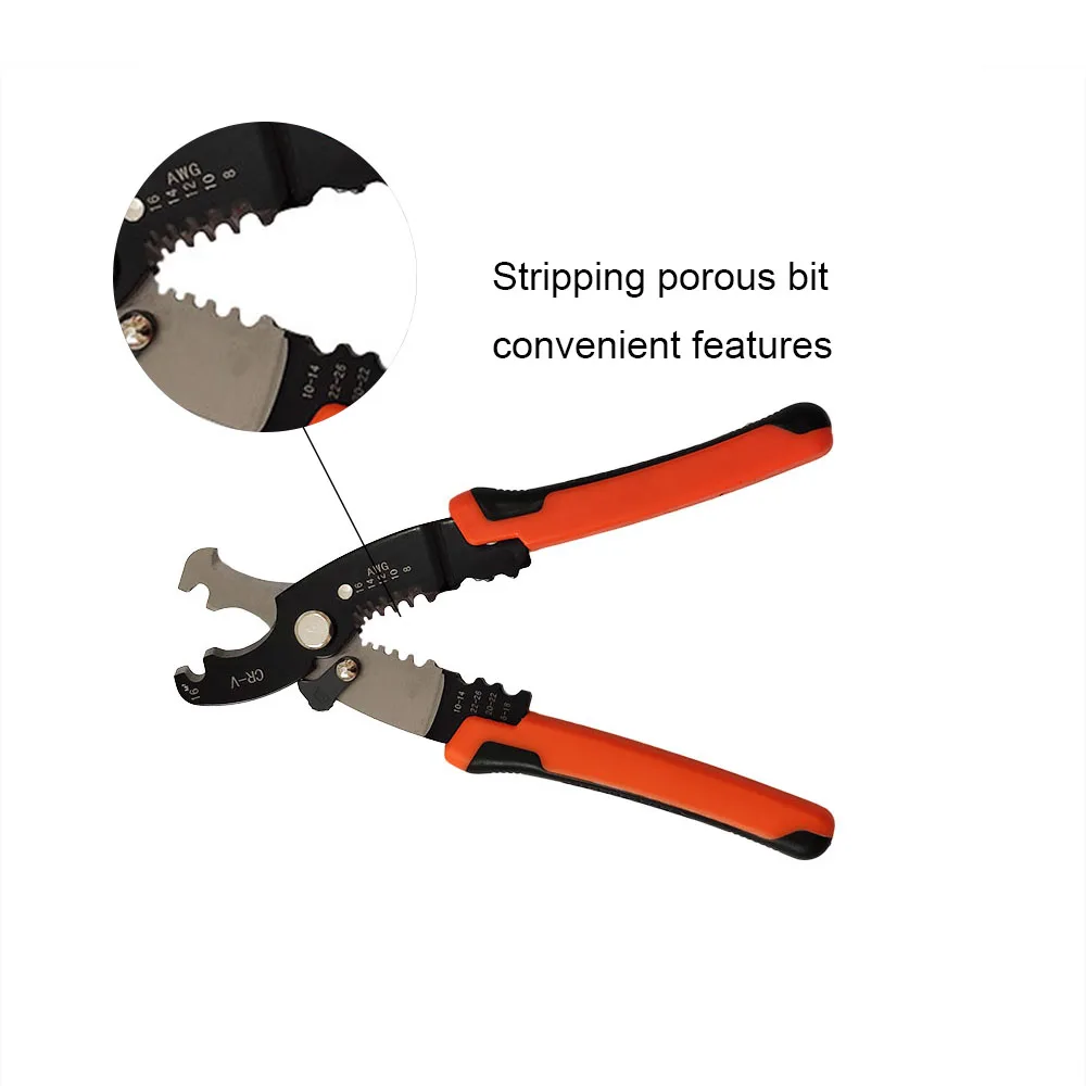 Multifunctional Cable Cutter Plier 8-16 AWG Wire Stripper Tool