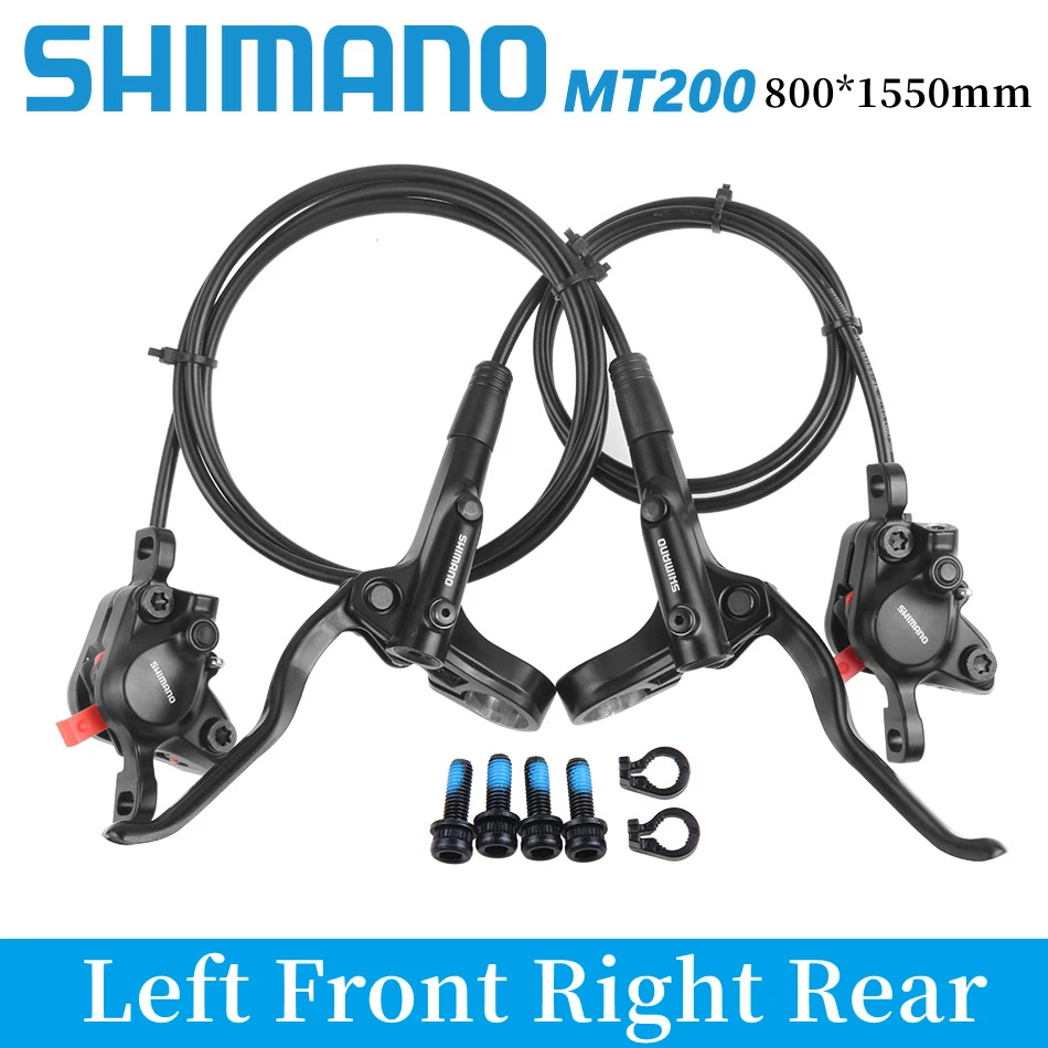 Лидер продаж тормоз SHIMANO MT200 для горного велосипеда Гидравлический масляный дисковый 4 поршня 800/1550