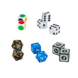 Custom Playing Board Game Components Wood D6 Polyhedral DND Dice
