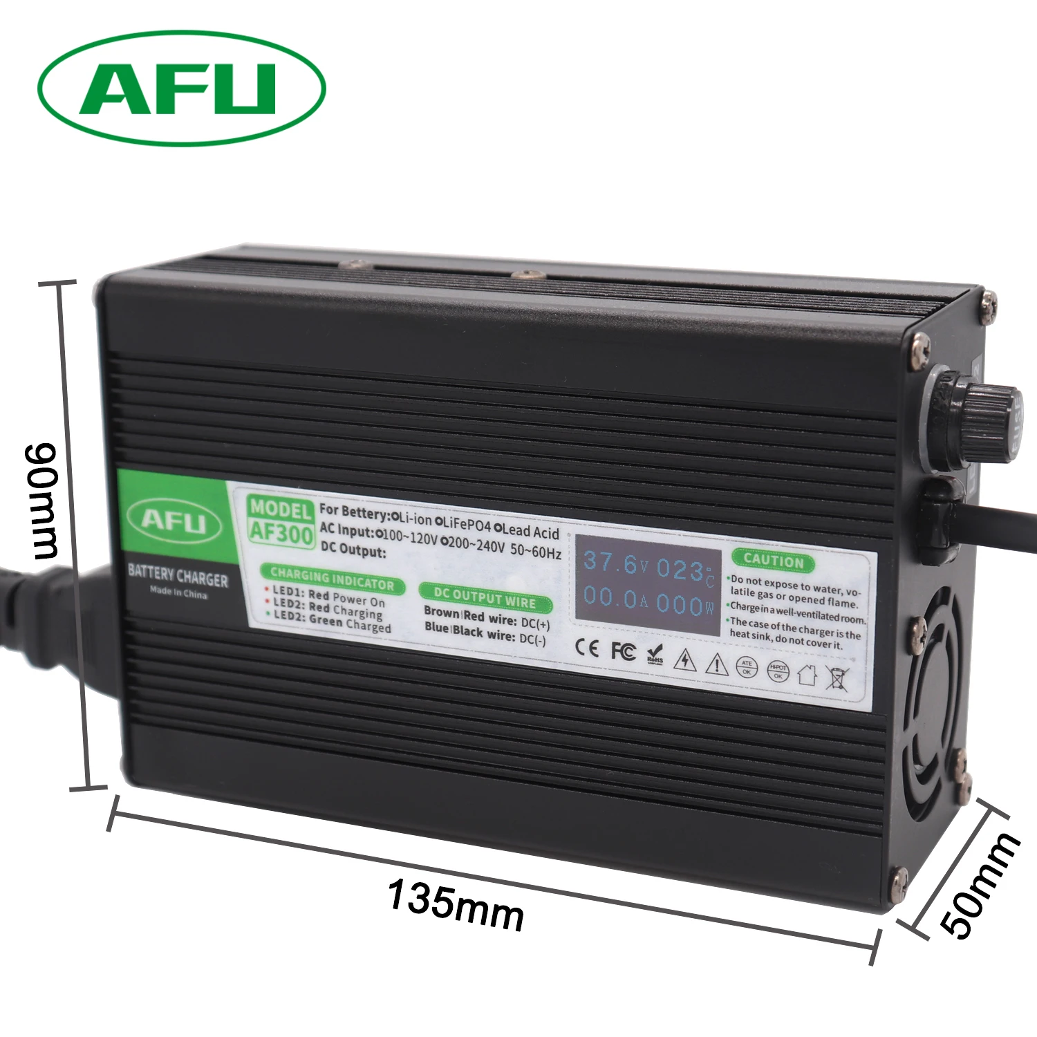 Factory Outlet 16.8V 15A Li-ion Battery Charger For 4S 14.8V Lipo/LiMn2O4/LiCoO2 Battery Pack 12V Battery Charger