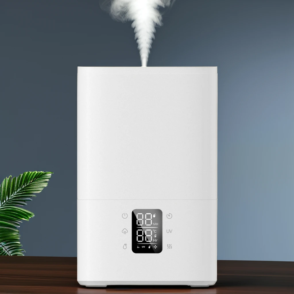 RUNAL H868 4L Humidifier Heat Steam Cool Warm Mist Humificador Umidificador De Ar Humidificador Smart Ultrasonic Air Humidifier